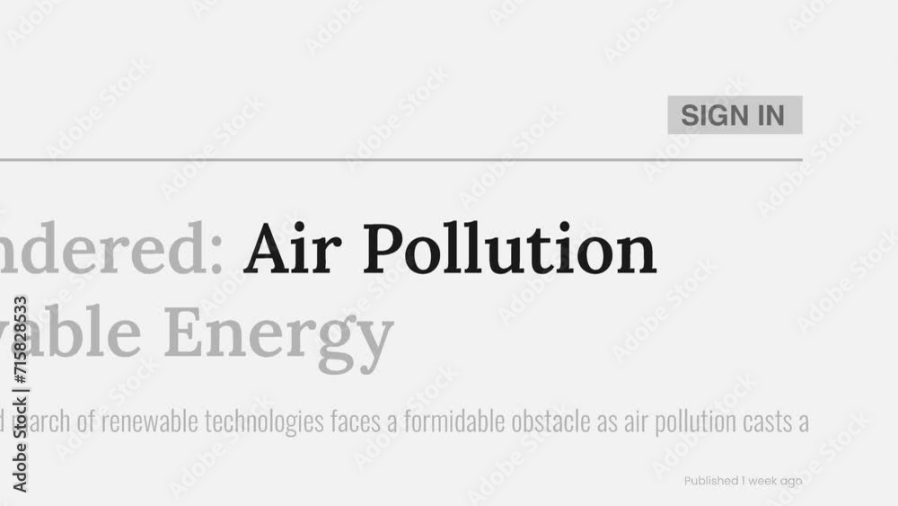 Term 'Air pollution' highlighted on FAKE headlines news publications. Titles on white background. Can be used for editorial AND non editorial content as everything is 100% fake Term 'Air pollution' highlighted on FAKE headlines news publications. Titles on white background. Can be used for editorial AND non editorial content as everything is 100% fake