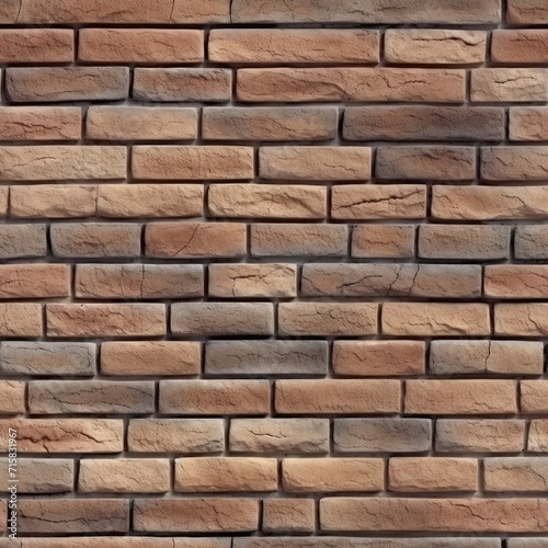clean brown brick Wall