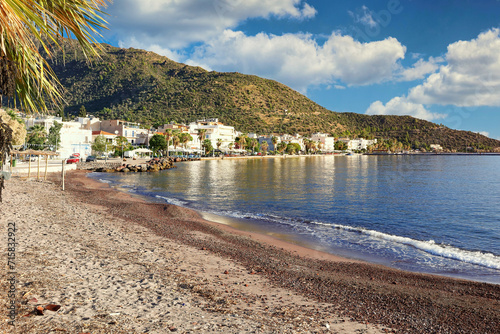 Fototapeta Naklejka Na Ścianę i Meble -  The beach Agioi Anargiri of Methana in Peloponnese, Greece
