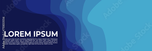 blue wave pattern vector illustration good for web banner, ads banner, booklet, wallpaper, background template, and advertising