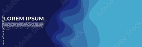 blue wave pattern vector illustration good for web banner, ads banner, booklet, wallpaper, background template, and advertising photo