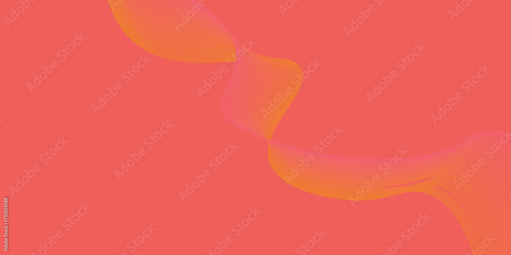 Modern abstract wavy background design.Elegant and creative graphic wallpaper. Flowing wave lines design element. Beautiful futuristic background design.Pink and yellow waves in peach color background