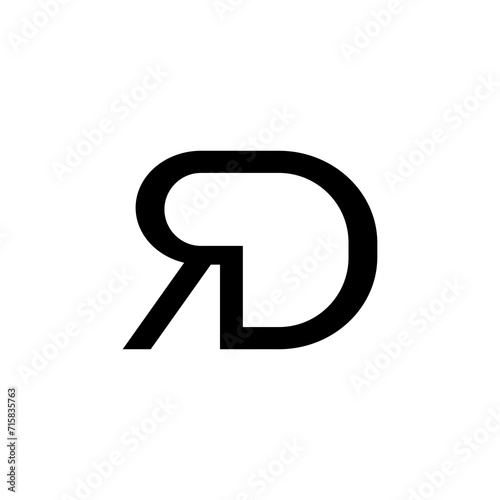 initial letter RD, R, D logo