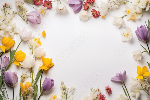 Spring flowers background. Happy Easter. Mother s Day. International Women s Day