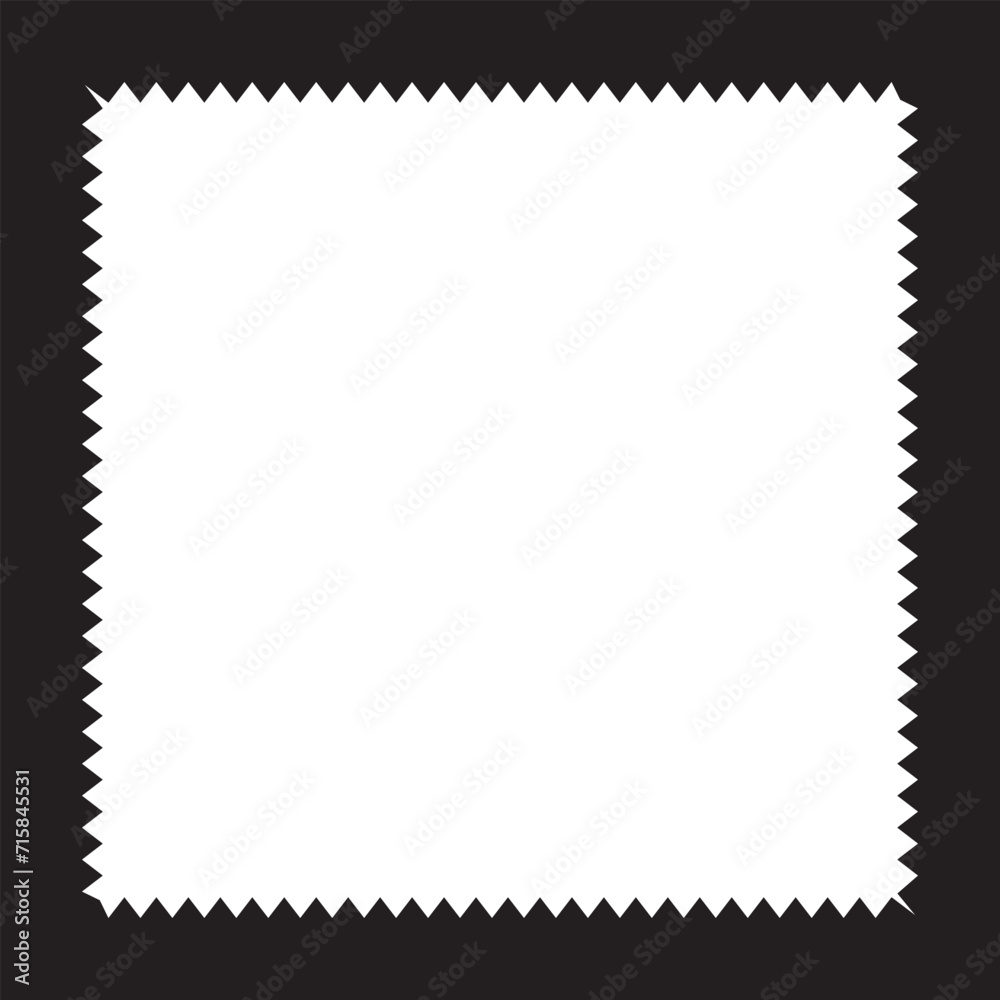 Wavy Edge Square Shapes Icon Set Wavy Edge Square Shapes Icon Set