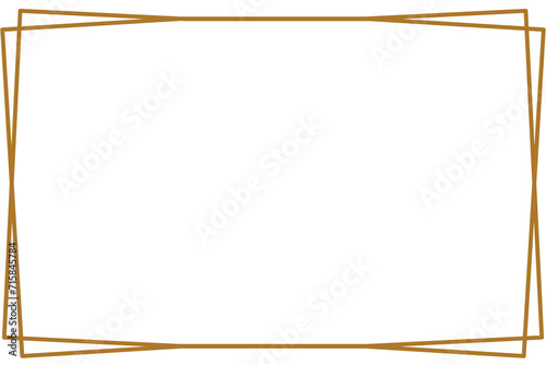 Simple  Rectangle photo or picture frame or border with white background