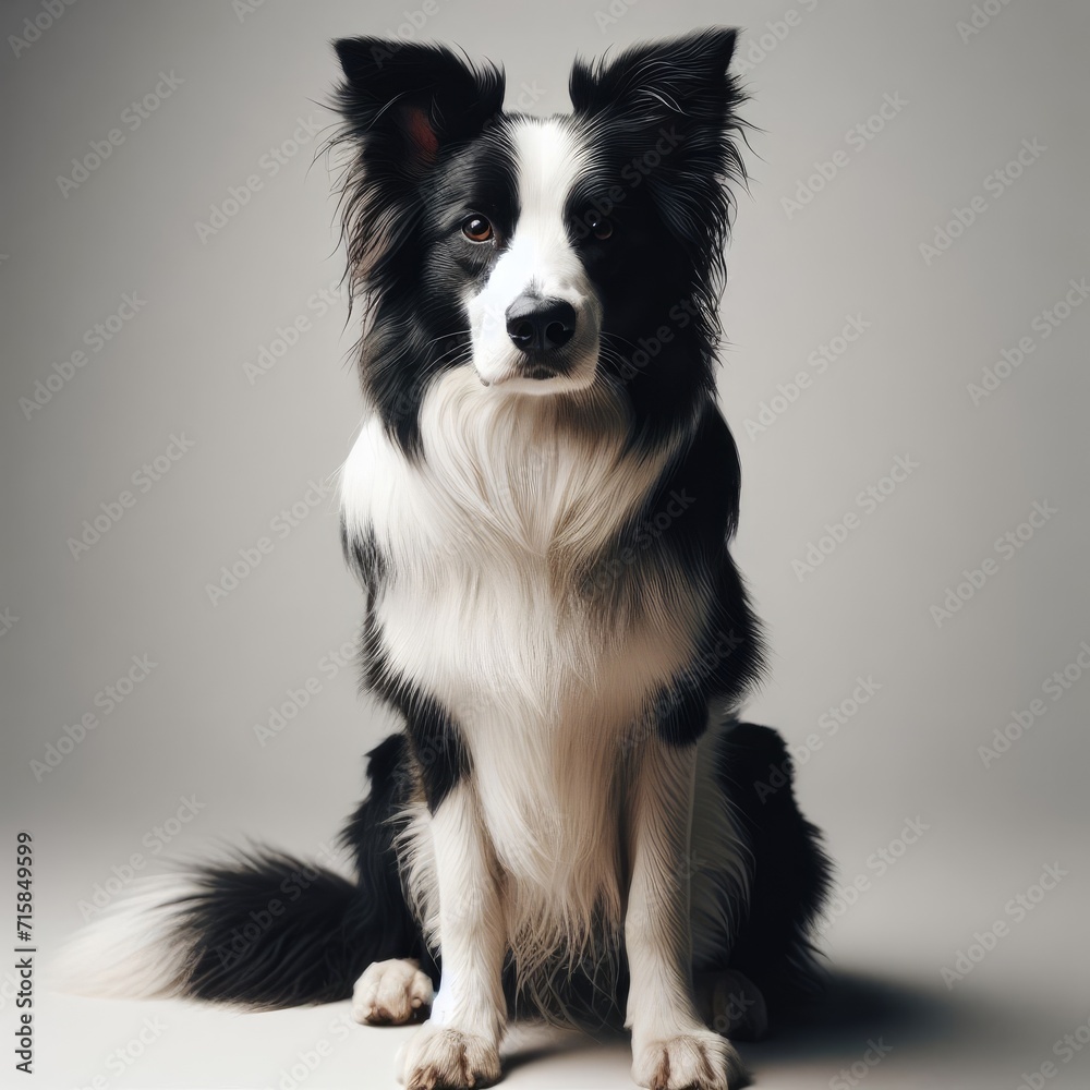 border collie sitting border collie sitting