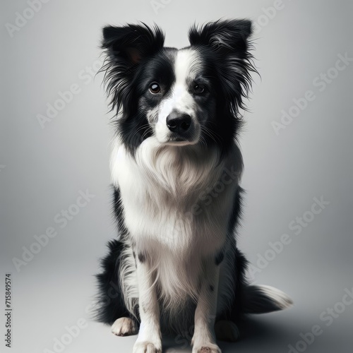 border collie sitting