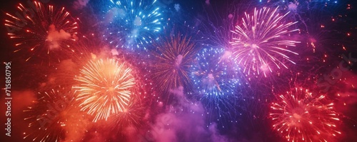 a huge firework bursting into the sky