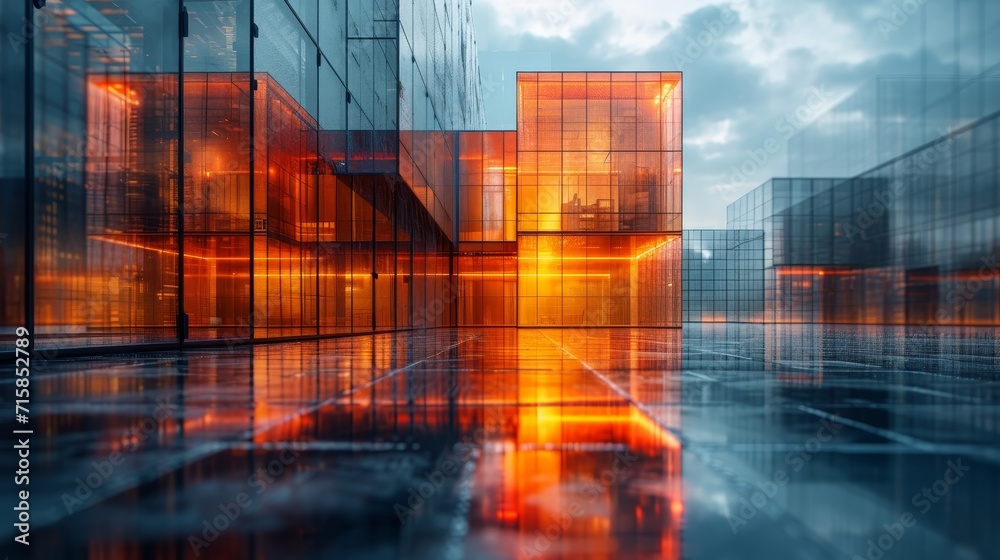 Fototapeta premium The Architect of Tomorrow: Building Dreams with Steel and Silicon