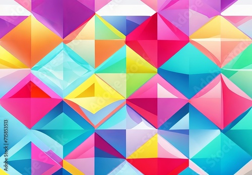 Free vector abstract colorful geometric isometr photo