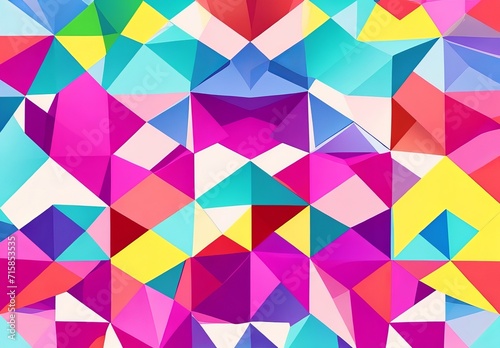 Free vector abstract colorful geometric isometr photo