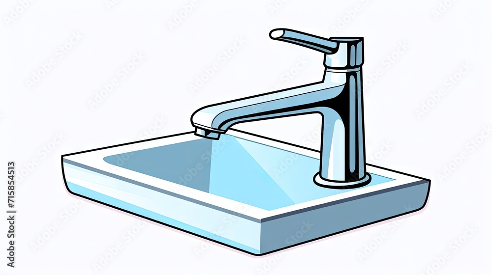 elegance of a white bathroom sink basin with a tap. elegance of a white bathroom sink basin with a tap.
