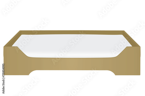 Brown pet pillow. vector illustration