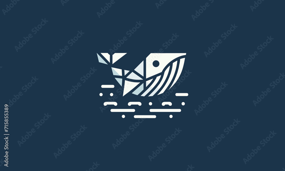 whale vector logo whale vector logo