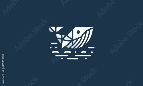 whale vector logo