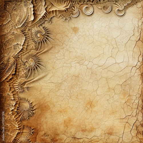 Grunge paper background with abstract pattern. Old paper texture.Image generated AI. © TADDEUS