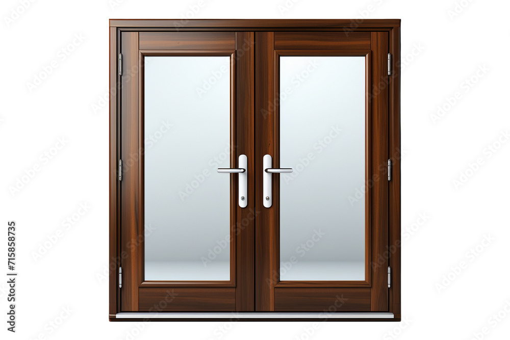 Casement Door on transparent background. Casement Door on transparent background.