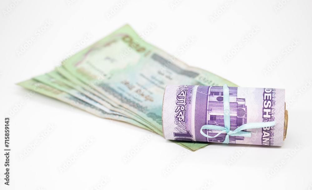 Bangladesh bank note currency or banknotes of bangladesh, taka or money