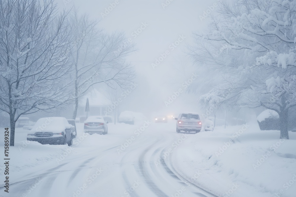 snow covered road in winter snow covered road in winter