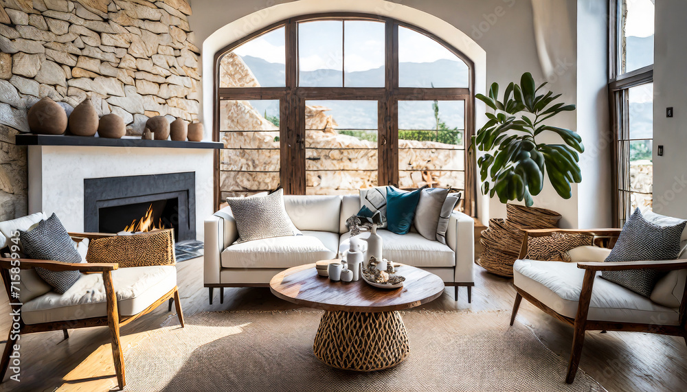 Mediterranean Comfort: Embracing the Warmth with a Rustic Coffee Table Ensemble Mediterranean Comfort: Embracing the Warmth with a Rustic Coffee Table Ensemble