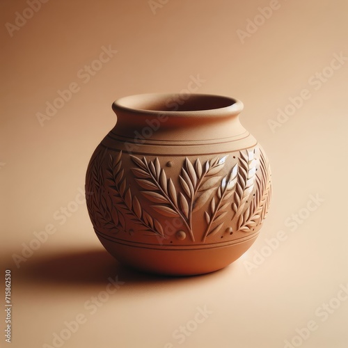 clay jug on simple background © Deanmon