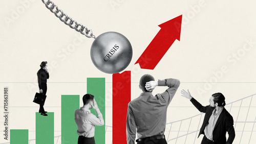 Foto Poster for a financial recovery seminar after market crashes