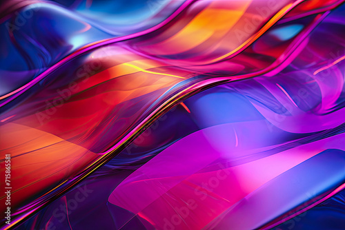 abstract colored wallpaper on a glass surface