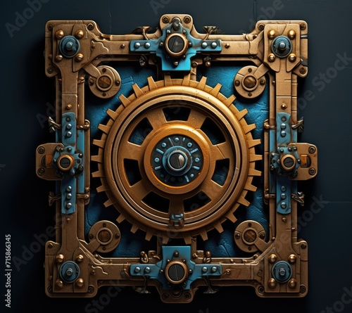 keyhole with gears and gears inside