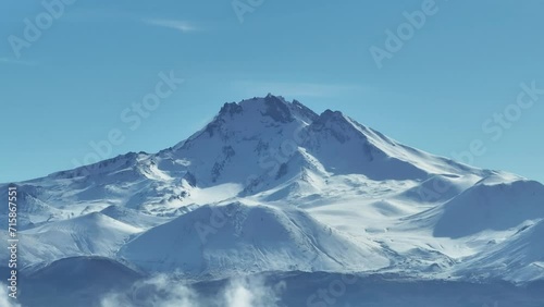 Wallpaper Mural Erciyes Mountain Ski Center in the Winter Season Drone Video, Erciyes Mountain Kayseri, Turkiye (Turkey) Torontodigital.ca