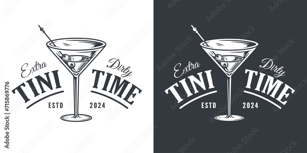 Martini cocktail vector with olive and splashes for alcohol for ...
