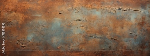 Rusty steel background. Vintage old antique metal material texture surface grunge damaged in copper