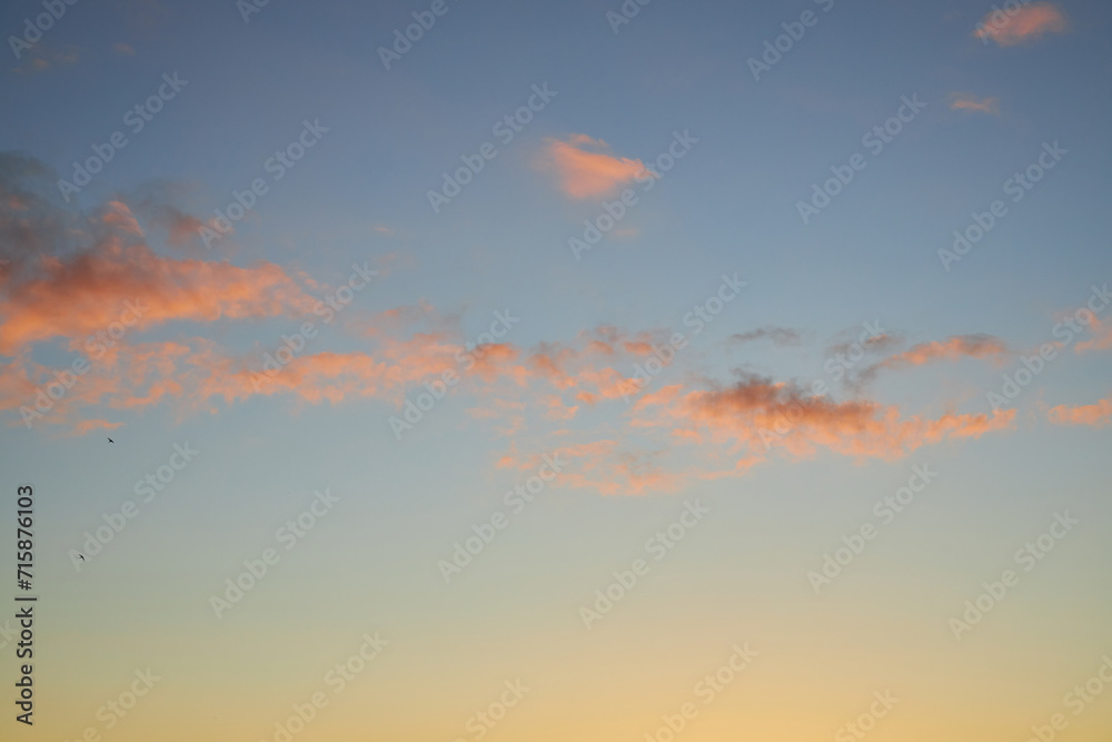 cloudy sky at sunset. Gradient color. Sky texture, abstract nature background cloudy sky at sunset. Gradient color. Sky texture, abstract nature background