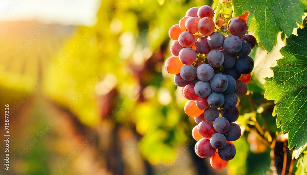 uvas em destaque em uma bela vinícola com muitas parreiras, plantação, agricultura