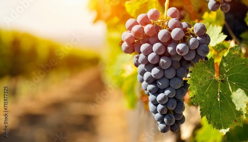 muitas uvas em destaque em uma bela vinícola com muitas parreiras, plantação, agricultura photo