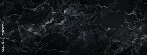 Luxury black marble background. Modern banner