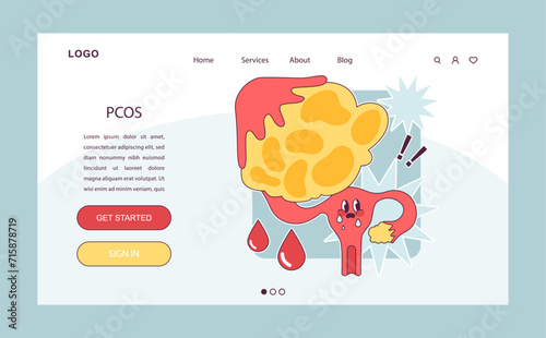 Endocrine system organs and disease set. Human glands function. Pituitary, adrenal and thyroid gland. Human hormones secretion and. balance. Metabolism regulation. Flat vector illustration