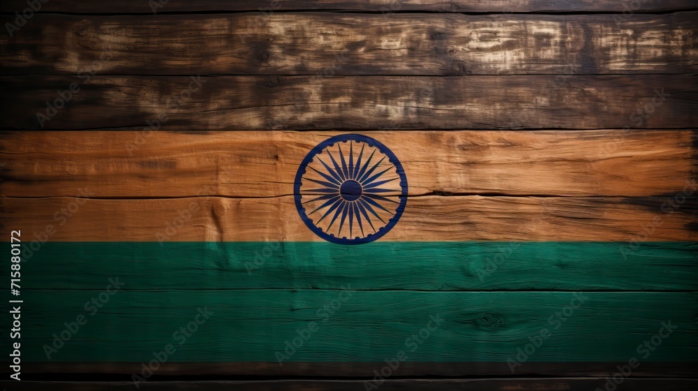 India flag with fists painting on it ,illustration, Indian Republic Day, Indian Independence day
