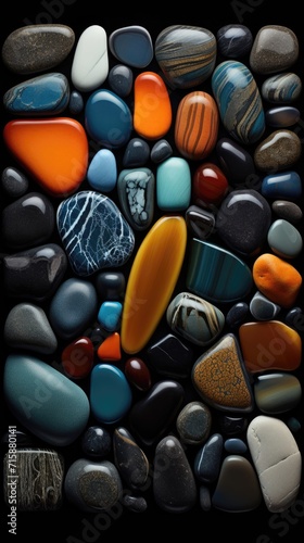 Beach Stones - Colorful Stones © DC
