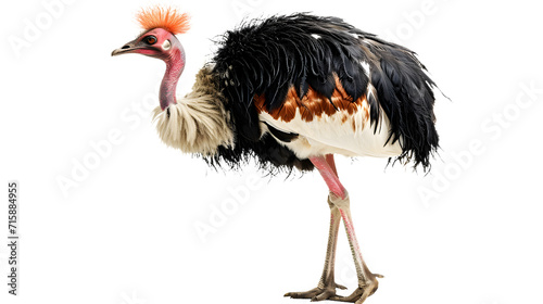 Ostrich Standing With Head Turned to Side