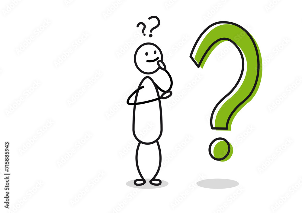 Strichmännchen Kreative Idee Problem Fragen Strichmännchen Kreative Idee Problem Fragen