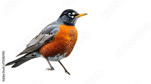 Bird With Orange Beak and Black Wings, A Stunning Combination of Colors and Patterns