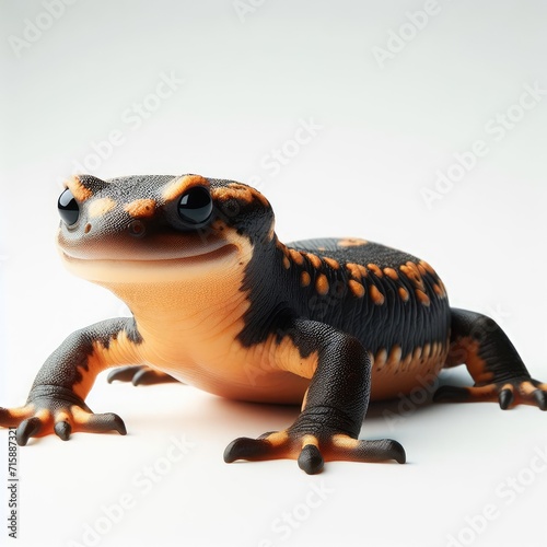 gecko on white background