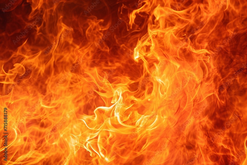Fiery Minimalism: Orange and Red Flames on a Black Background Fiery Minimalism: Orange and Red Flames on a Black Background