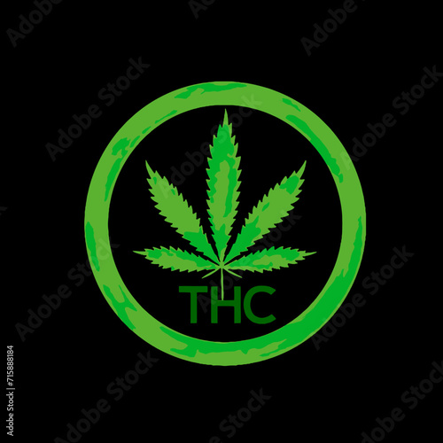 : cannabis leaf illustration, vektor