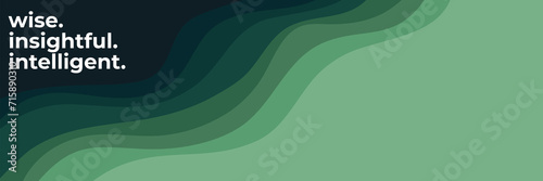 abstract uturistic flowing green wave background vector illustration good for web banner, ads banner, booklet, wallpaper, background template, and advertising