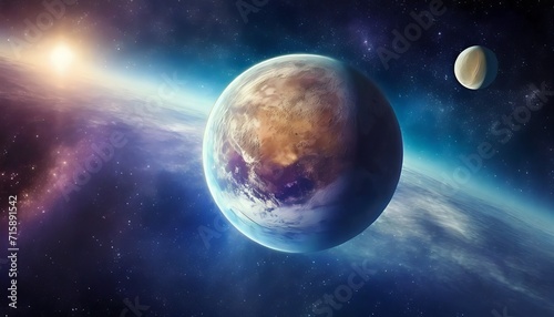 planet in space © William