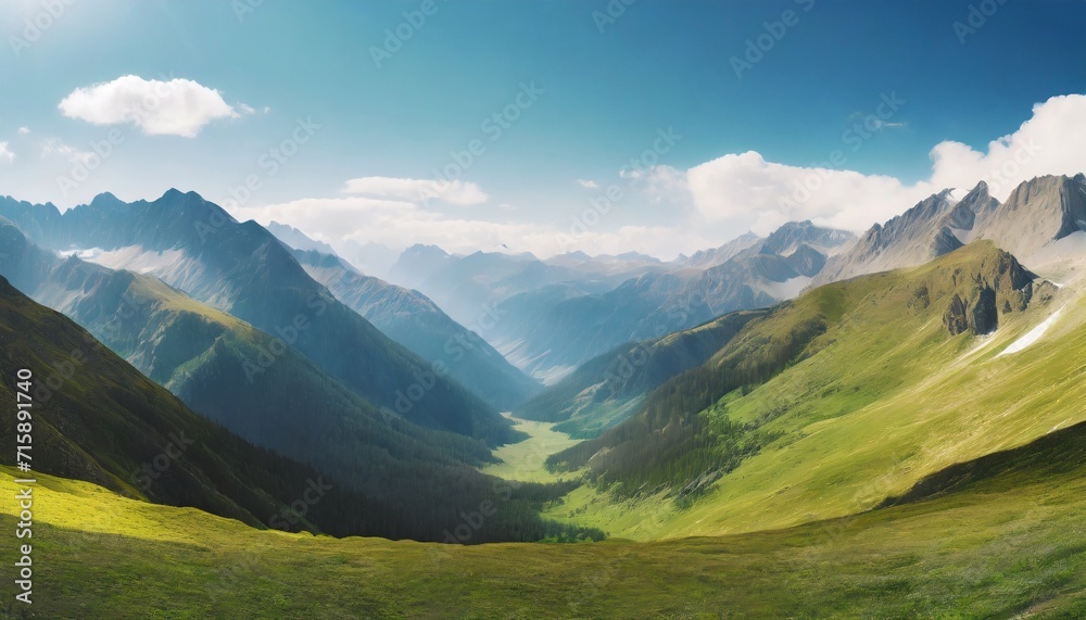 beautiful mountain valley