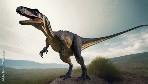 velociraptor dinosaur ancient carnivore dinosaur extinct animal © William