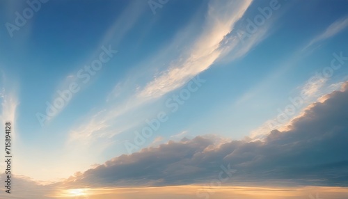 calm natural evening cloudy sky scape background